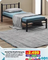 METAL TEK KİŞİLİK KARYOLA